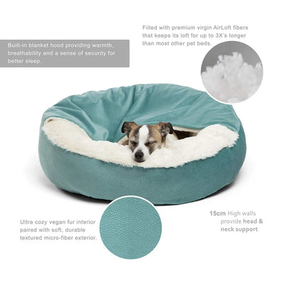 Panier Igloo Rond Cocon Douillet pour Petit Chien 50 et 60 cm
