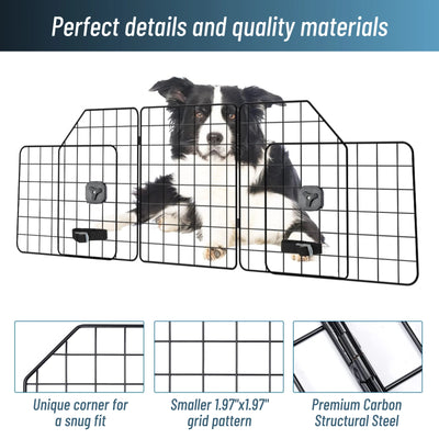 Grille de Séparation Voiture pour Chien, Réglable 91-154 cm
