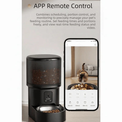 Distributeur de Croquettes Programmable 4 L WiFi ou Caméra