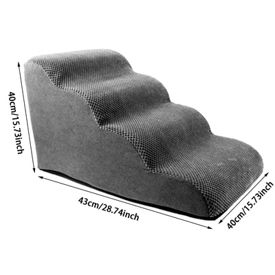Rampe Escalier pour Chien Incurvée Mousse Lit Haut Canapé