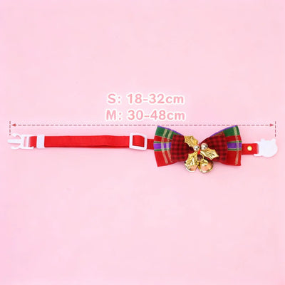Collier de Noël Nœud Papillon et Clochettes pour Chien