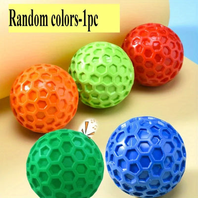 Jouet Indestructible Balle Couineuse Alvéolée à Mâcher 5,5 cm