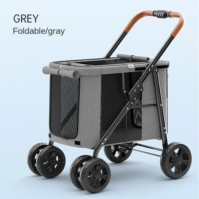 Chariot de Promenade Pliable Gros Chien 30 kg