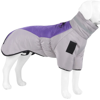 Manteau d'Hiver Matelassé Réfléchissant pour Chien Moyen et Grand