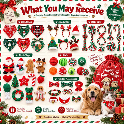 Coffret 8 Jouets de Noel pour Chien