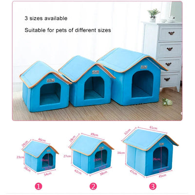 Niche d'Intérieur Pliable pour Petit et Moyen Chien