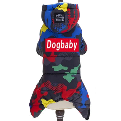 Combinaison Imperméable Hiver 4 Pattes Chien Capuche