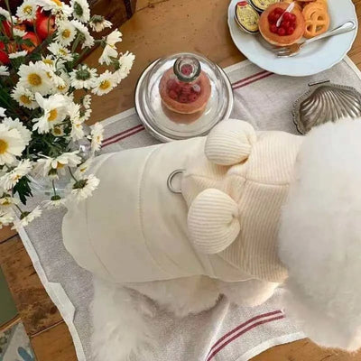 Manteau d'Hiver Chaud à Capuche Petit Chien