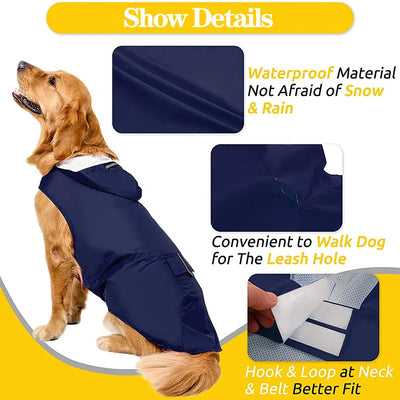 Manteau Imperméable à Capuche pour Chien