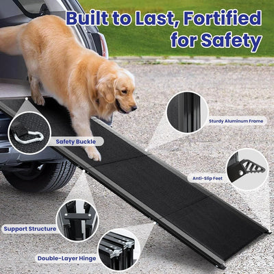 Rampe pour Chien Voiture Pliable Extra Longue 2 ou 3 Volets