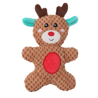Jouet à Mâcher de Noël Chien Grinçant Texture Gaufrée