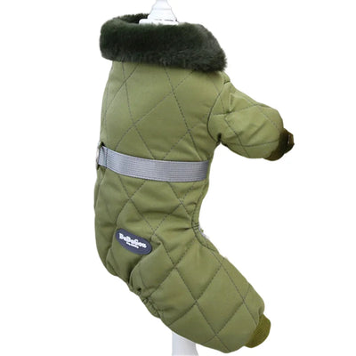 Combinaison Imperméable Hiver 4 Pattes Chien Capuche