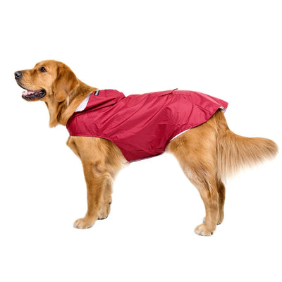 Poncho de Pluie Chien Visière Transparente Réfléchissant