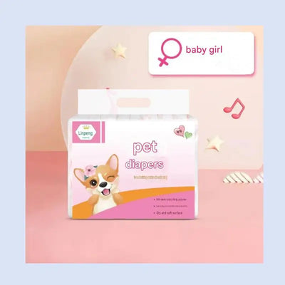 Couche pour Chien Jetable Petit et Moyen Gabarit 10 Pièces