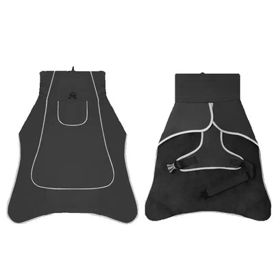 Manteau Imperméable Polaire Noir Chien Taille XL