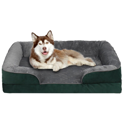 Panier Orthopédique Grand Chien Mousse de Soutien Déhoussable