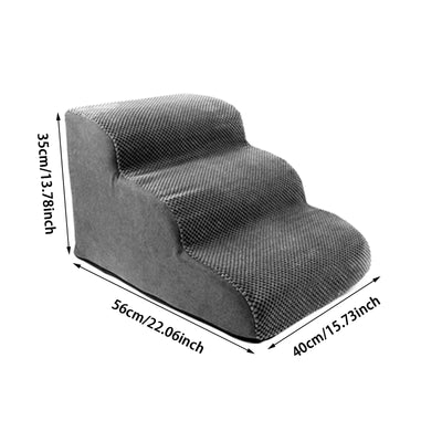 Rampe Escalier pour Chien Incurvée Mousse Lit Haut Canapé