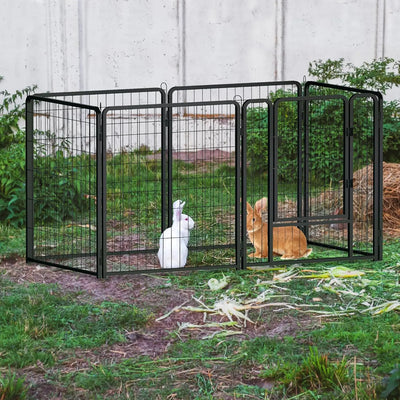 Parc Enclos Pliable pour Chien avec Portes Maison et Jardin
