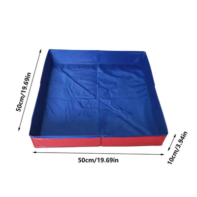 Piscine pour Chien Carrée 50 cm Bac de Lavage