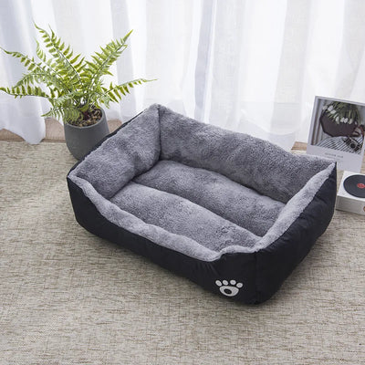 Lit Carré pour Grand Chien Doux et Chaud d'Hiver