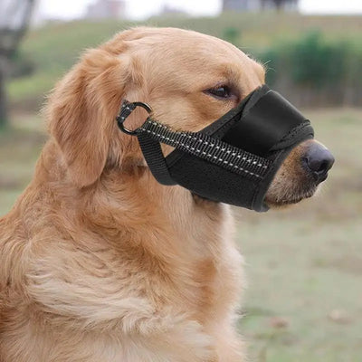 Muselière Chien Anti-Aboiement Souple Respirante Grand Chien