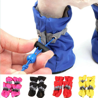 Chaussures Imperméables Pluie Chien Antidérapantes