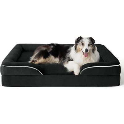 Panier Orthopédique Grand Chien Mousse de Soutien Déhoussable