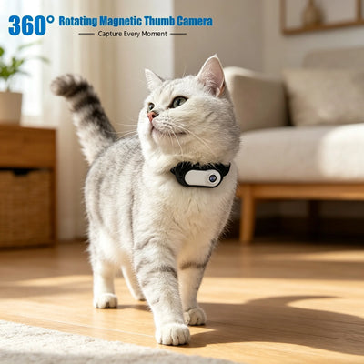 Caméra pour Chien Rotation 360° Grand Angle 120° Mini