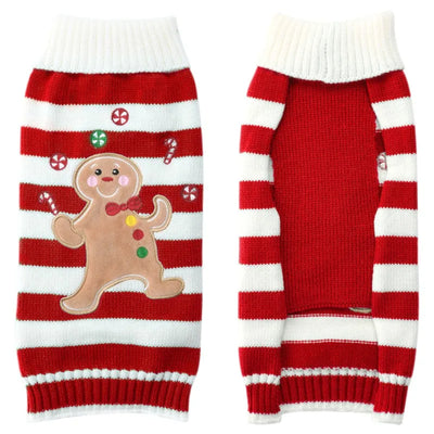 Pull de Noël Col Roulé Petit et Moyen Chien