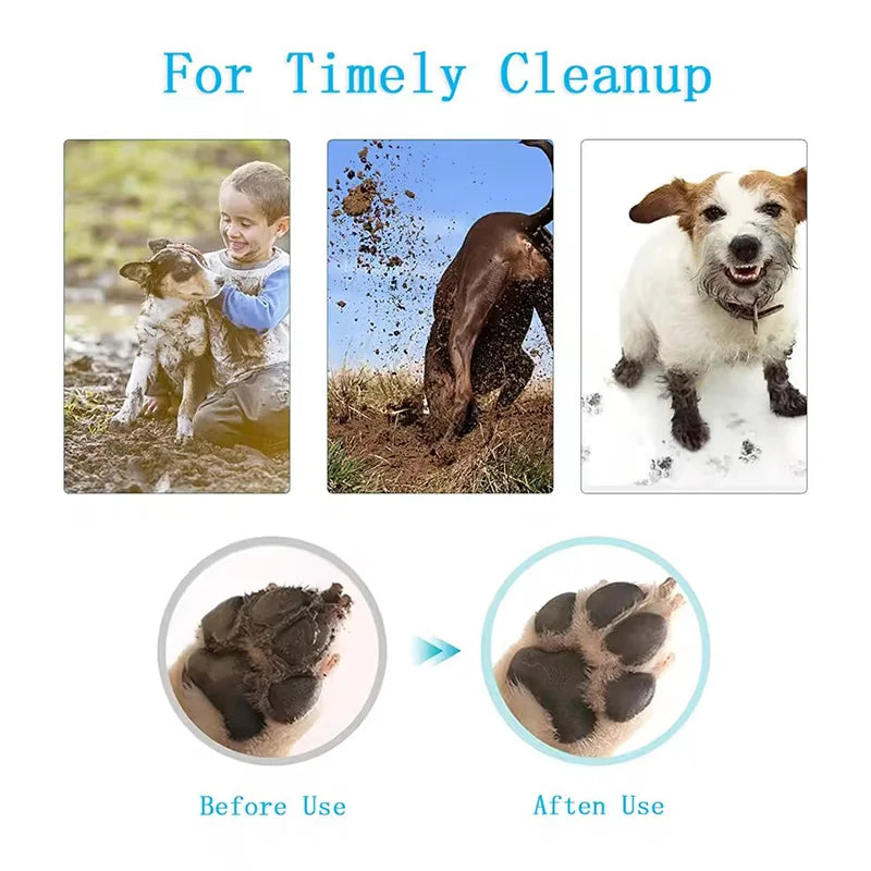 Gobelet Nettoyeur de Pattes avec Brosse pour Chien