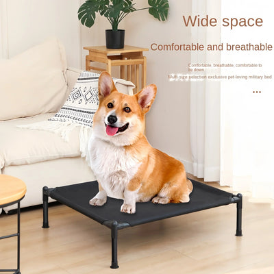 Lit Surélevé pour Chien Toile Respirante 4 Motifs 3 Tailles