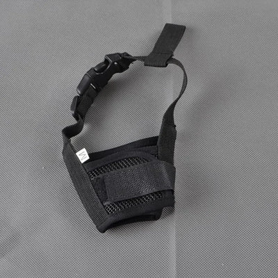 Muselière Chien Nylon Réglable Anti-Morsure Clip Rapide