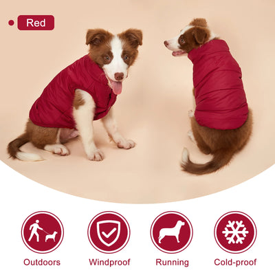 Manteau d'Hiver Matelassé Chien Doublure Sherpa