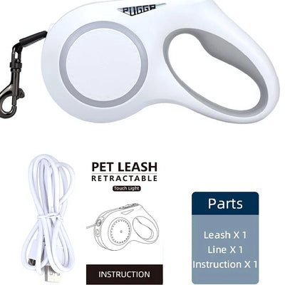Laisse Rétractable LED 5m pour Chien
