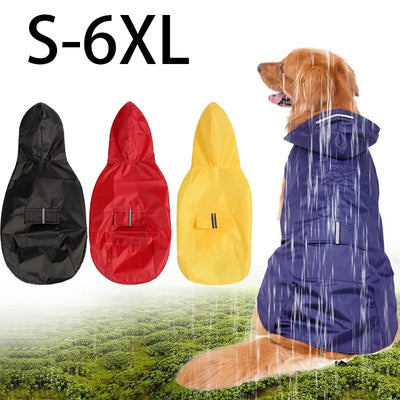Manteau Imperméable Réfléchissant à Capuche Chien