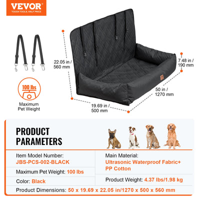 Siège Auto Imperméable Gros Chien 45kg
