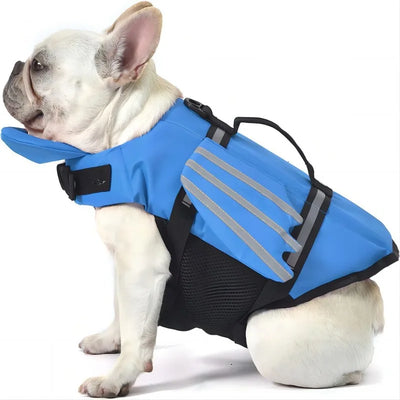 Gilet de Sauvetage pour Chien Réfléchissant avec Mentonnière