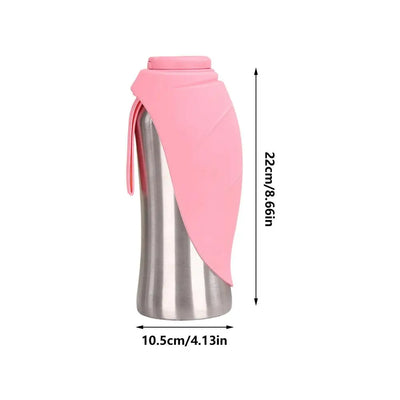 Gamelle de Voyage Chien Bouteille d'Eau Inox Portable
