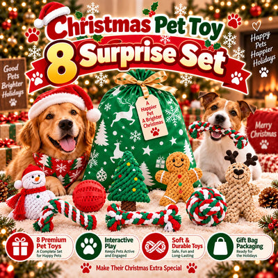 Coffret 8 Jouets de Noel pour Chien