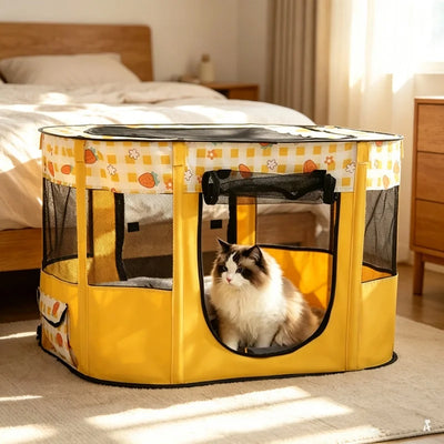 Parc pour Chien Pliable en Tissu 70 à 110 cm