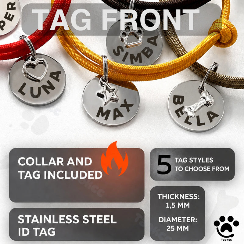 Médaille Ronde Gravée Gratuite pour Chien