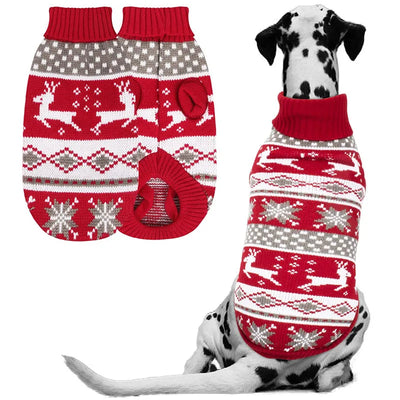 Pull de Noël Renne pour Chien Moyen et Grand