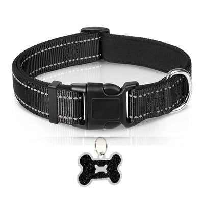 Collier Nylon Doux Réfléchissant pour Chien