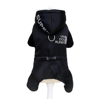 Combinaison Imperméable Hiver 4 Pattes Chien Capuche