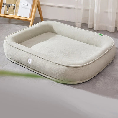 Panier Ovale Double Face Polaire Douce pour Gros Chien