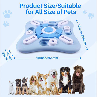 Jouet Puzzle Interactif pour Chien Plateau à Friandises