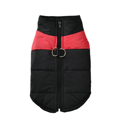 Manteau Hiver Chien Grande Taille Coupe-Vent Zippé
