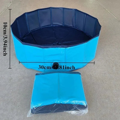 Piscine pour Chien Baignoire Pliable PVC 80 cm