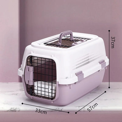 Cage de Transport Petit Chien et Chat Portable Ventilée