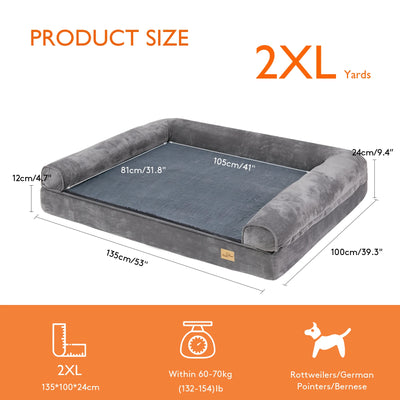 Lit pour chien xxl dehoussable - Gros-Chien.com